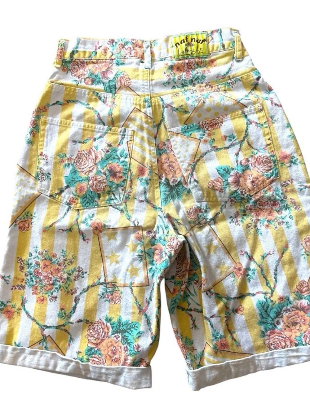 vintage Naf Naf denim Bermuda shorts Women’s Size 36 Cottagecore Mom Shorts